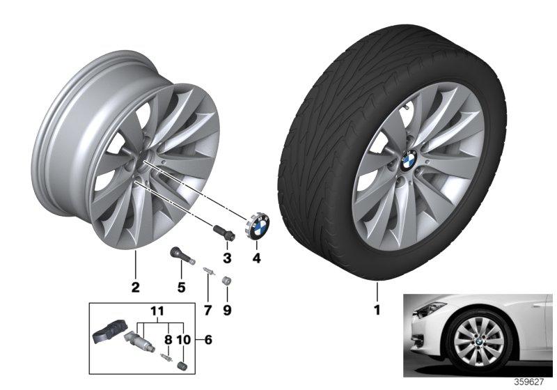 BMW LM velg V-spaak 413 - 17''