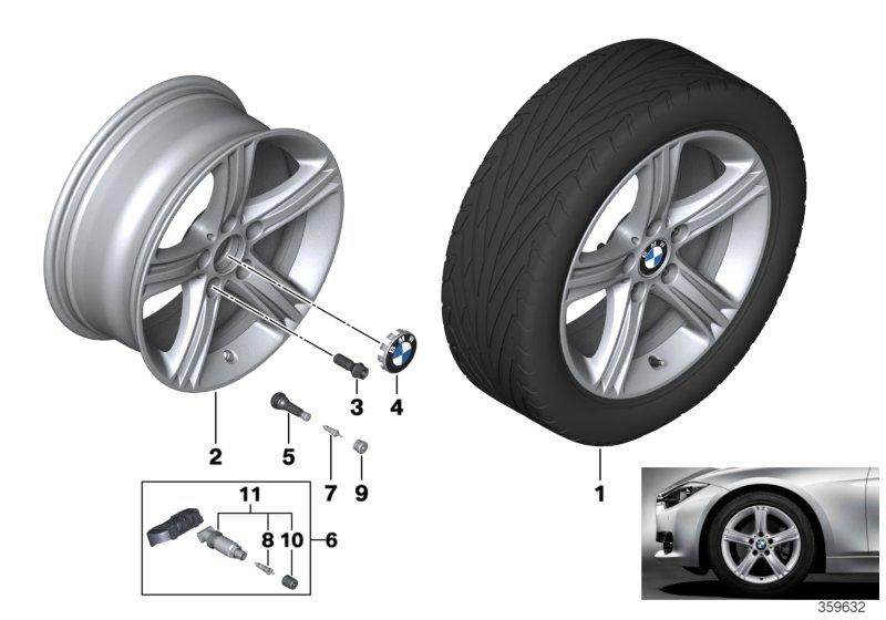 BMW LM velg sterspaak 393 - 17''