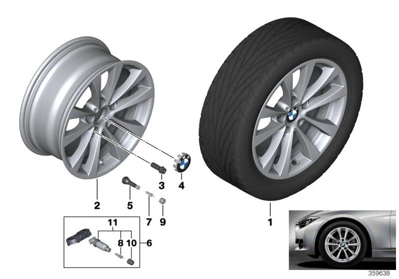 BMW LM velg V-spaak 395 - 17''