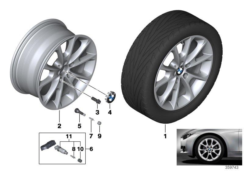 BMW LM velg V-spaak 398 - 18''