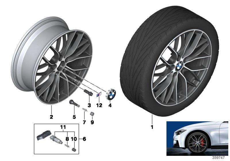 BMW LM velg M dubbele spaak 405-20''