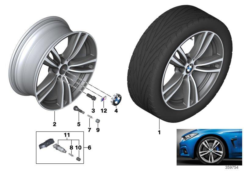 BMW LM-velg M dubele spaak 442 - 19''