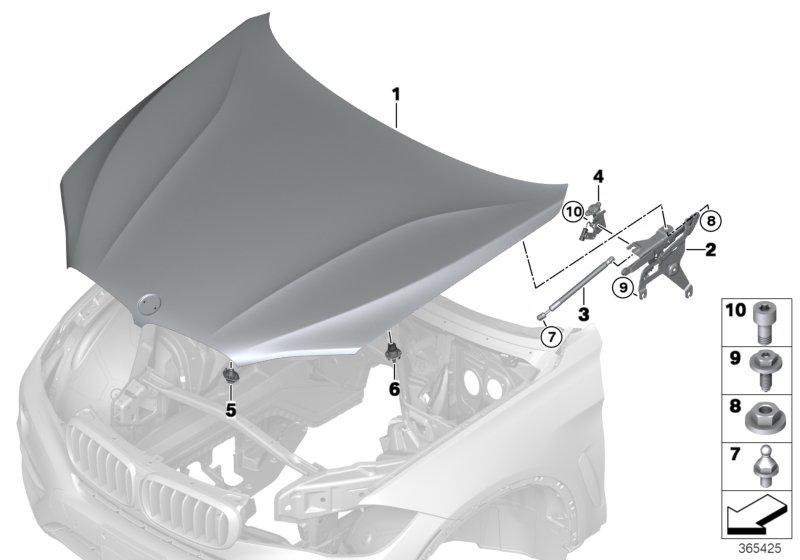 Motorkap / aanbouwdelen