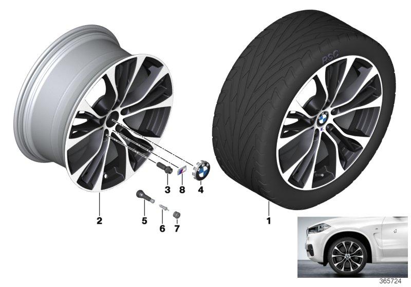 BMW LM-velg M dubbele spaak 599M