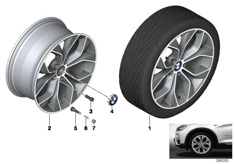 BMW LM velg Y-spaak 608-19''