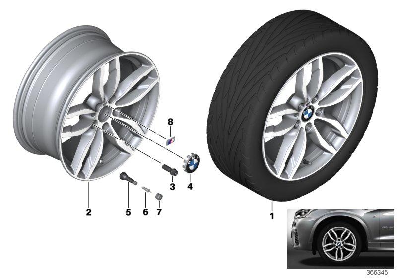 BMW LM wiel M dubbele spaak 622 - 19"