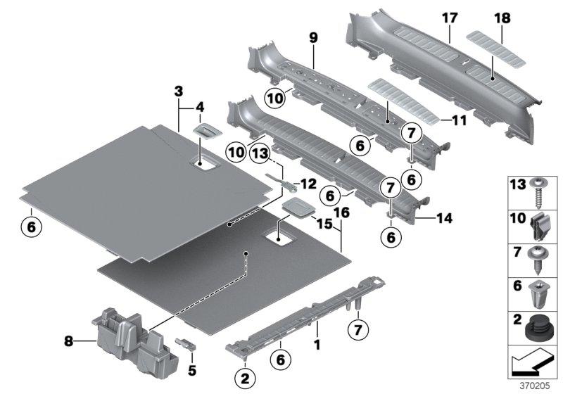 Bekleding bagageruimtebodem