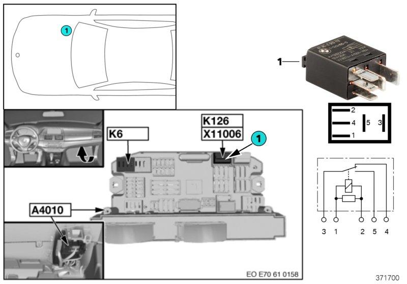 Relais compressor luchtvering K126