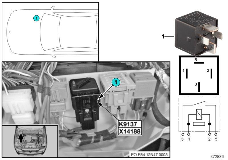 Relais elektrische ventilator K9137