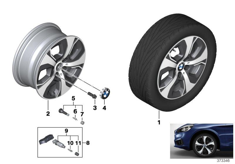 BMW LM-velg turbinestyling 472 - 16''