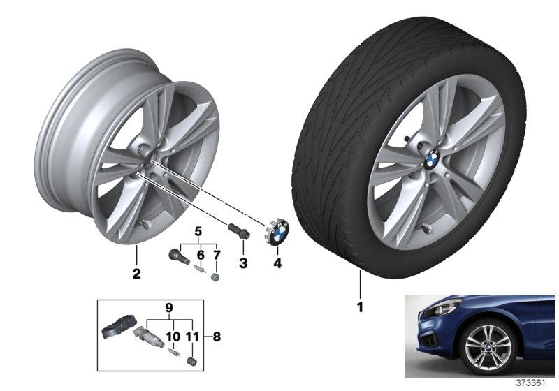 BMW LM velg dubbelspaak 385 - 17''