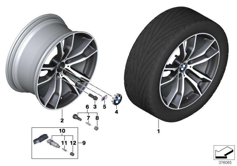 BMW LM-velg M dubbele spaak 611 - 20''