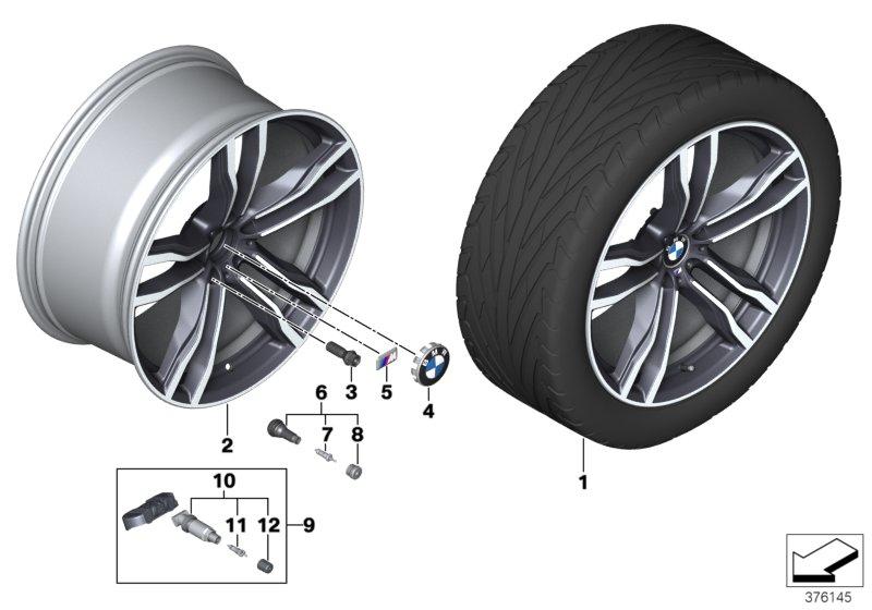 BMW LM-velg M dubbele spaak 612 - 21''