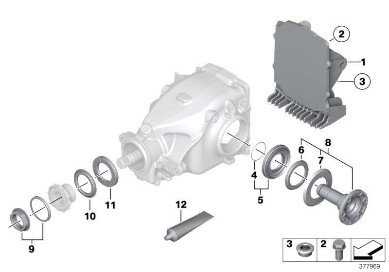 Differentieel, pakking set