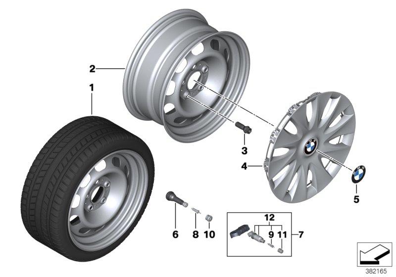 Schijfwiel staal styl. 12 - 16''