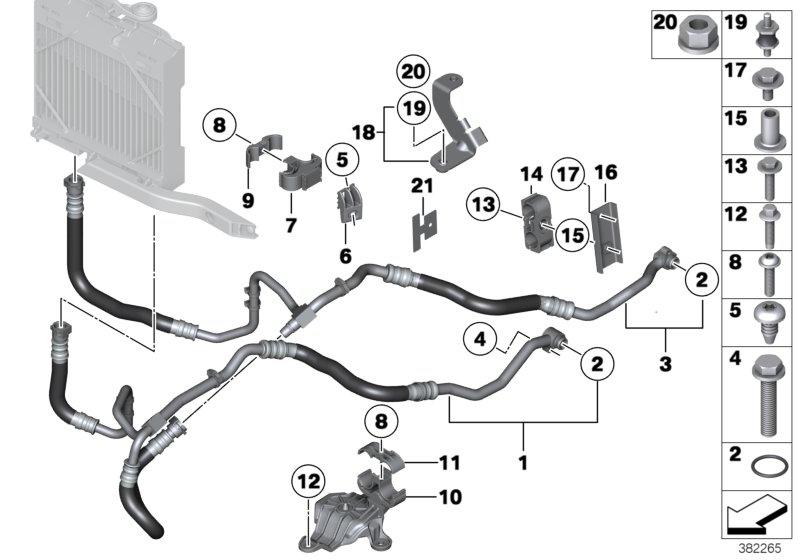 Motoroliekoelerleiding