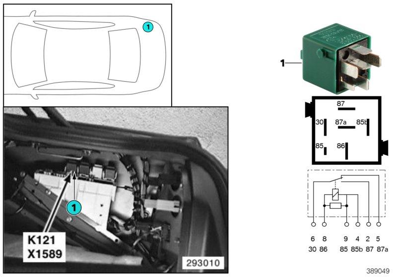 Relais ZV-tankdopklep K121