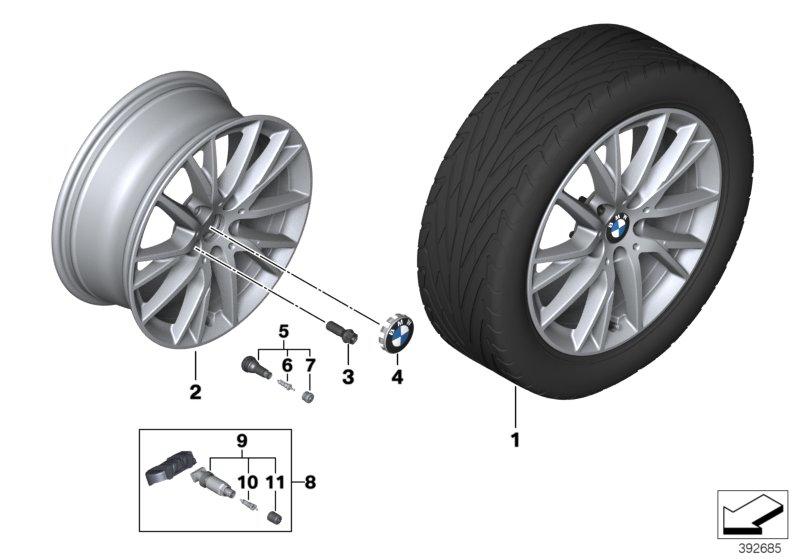 BMW LM-velg Y-spaak 489 - 17" OA