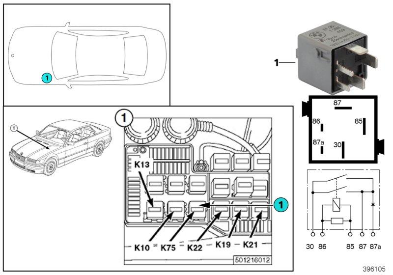 Relais ABS pompmotor K75