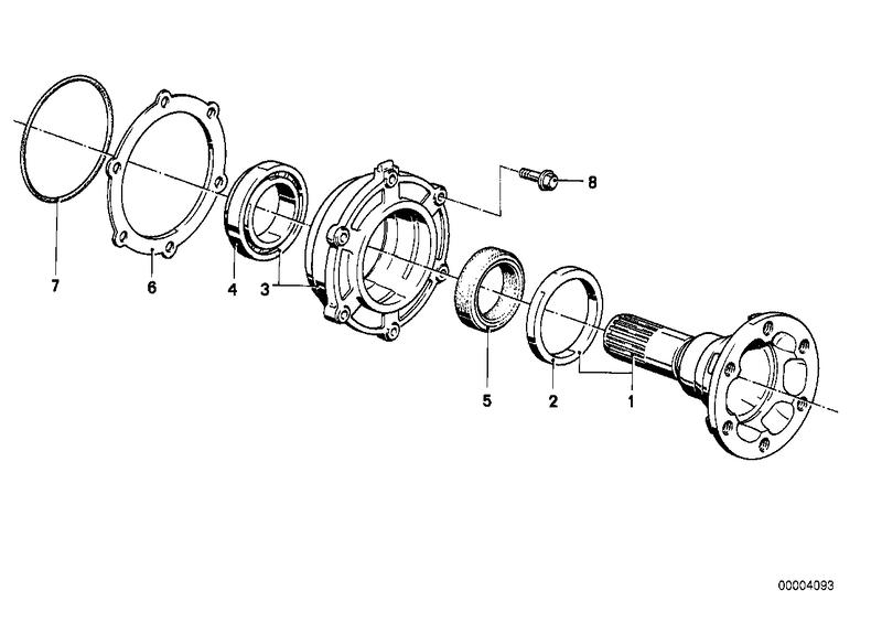 Aandrijflenslegering / keerring