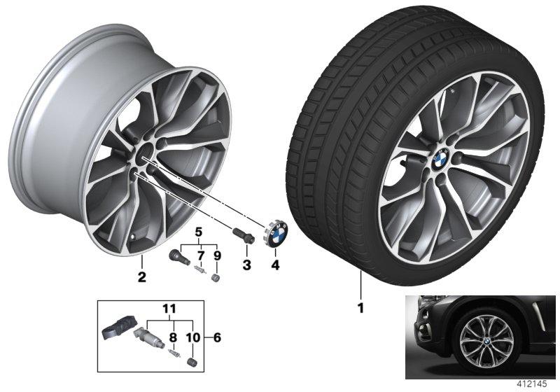 BMW LM-velg V-spaak 597 - 20''