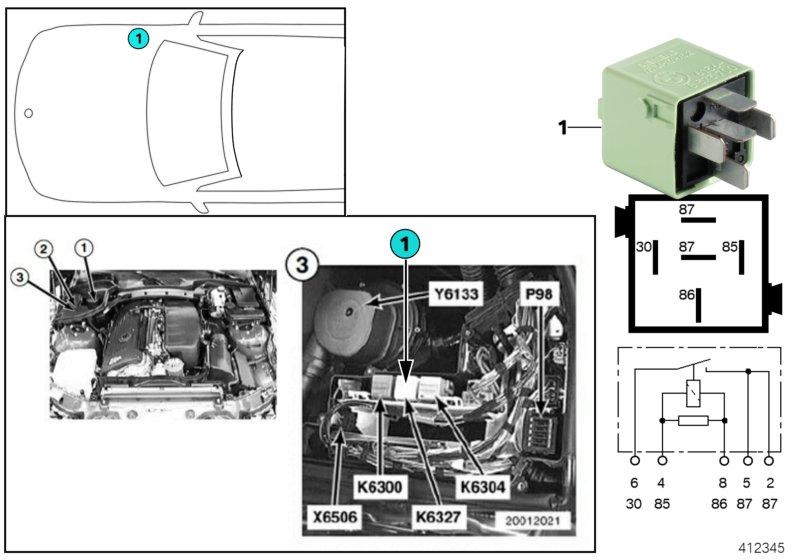 Relais verstuivers K6327