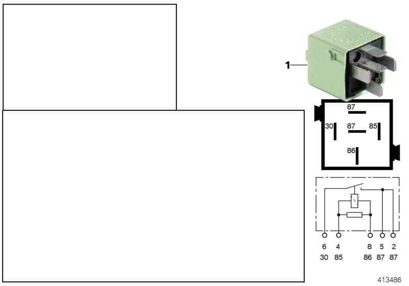 Relais startblokkering K6324