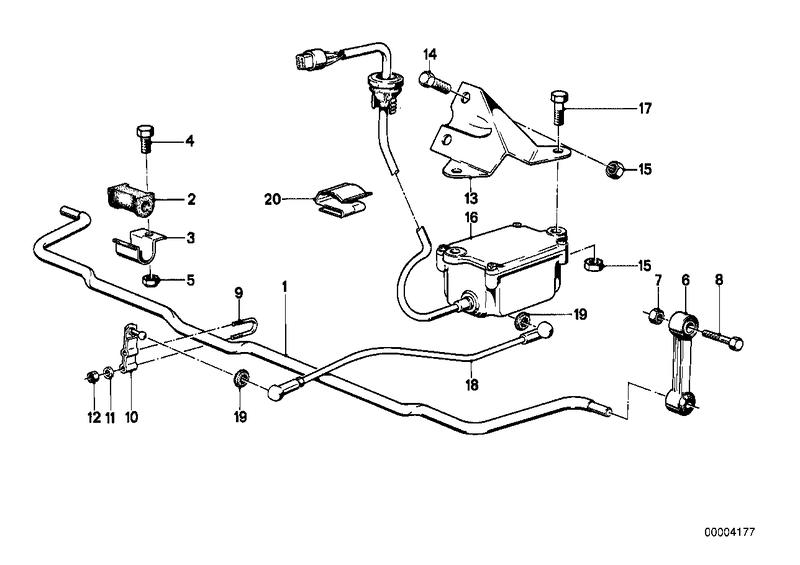 Niveauregelsystem / stabilisator achter