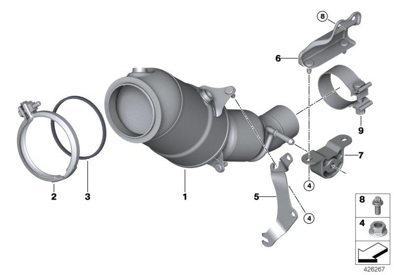 Katalysator dichtst bij motor