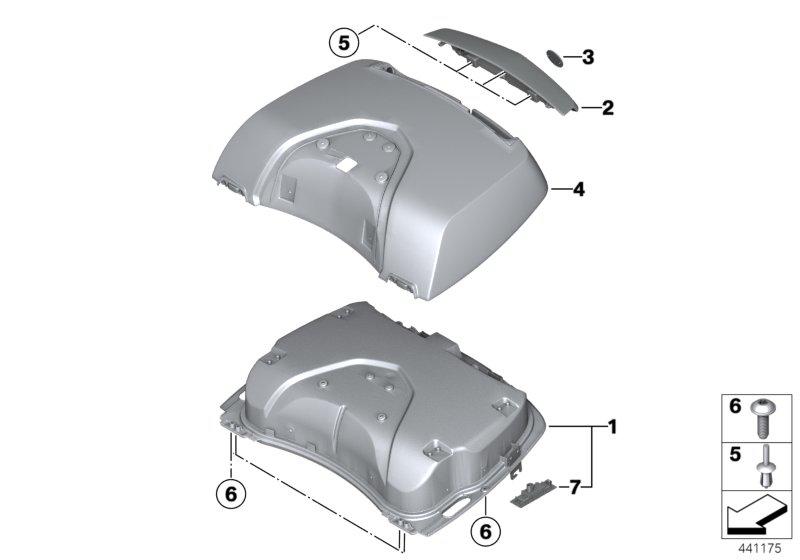 Topcase-deksel