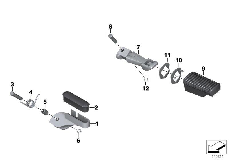 Voetraster voor / achter