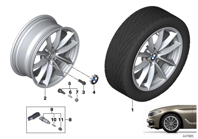 BMW LM-velg V-spaak 618 - 17''