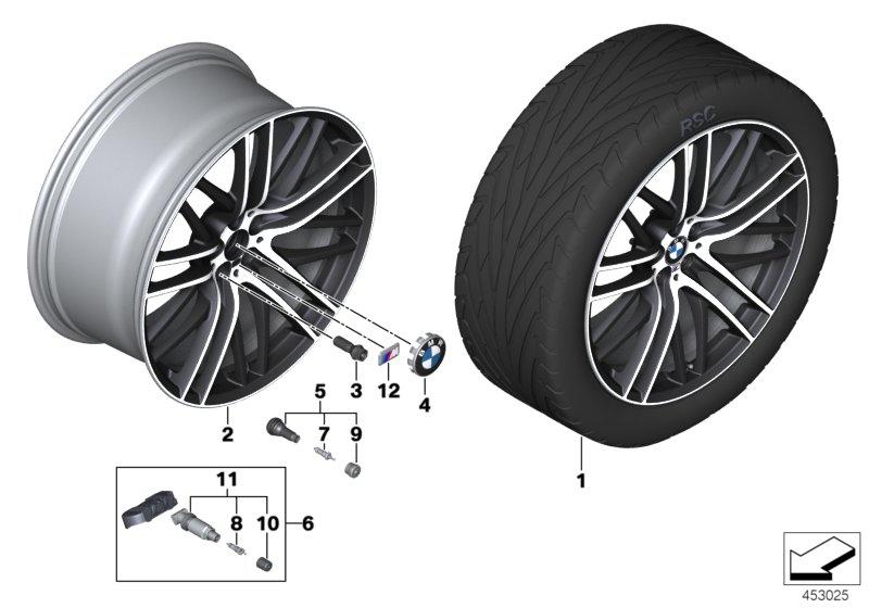 BMW LM-velg M dubbele spaak 650M - 21''