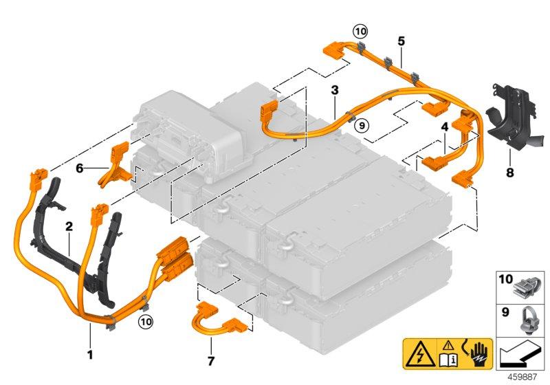 Hoogvoltage accueenheid HV-leiding