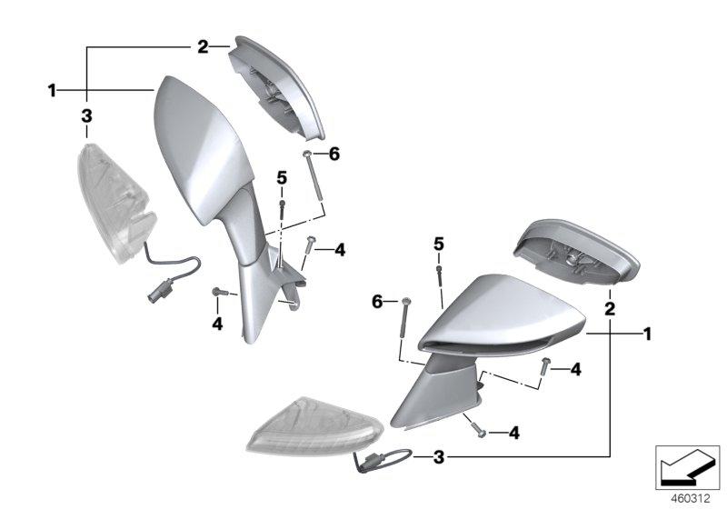 Spiegel  /  LED richtingaanwijzers