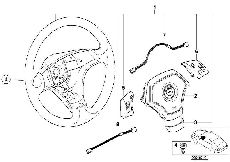 Sportstuurwiel airbag multifunct. 