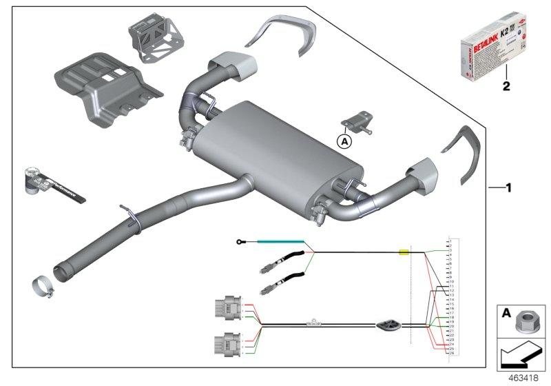 M Performance kleppen geluiddemper