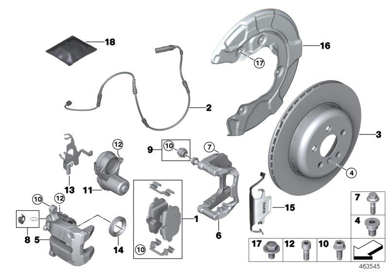 Remvoeringsensor achterrem