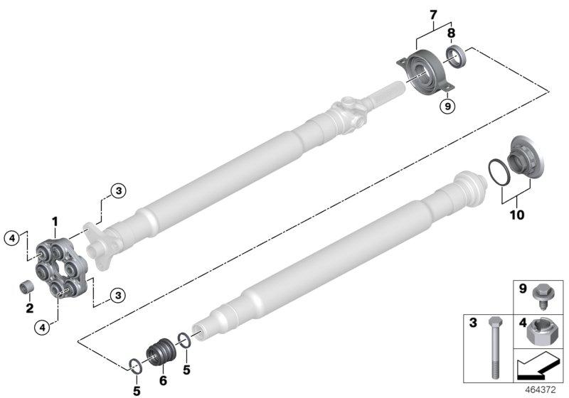 Flexibele koppel./tussenlager/inlegmoer