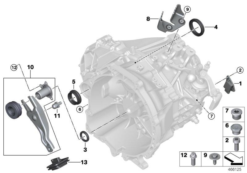 Afz. versnellingsbakonderdelen GS6-60DA