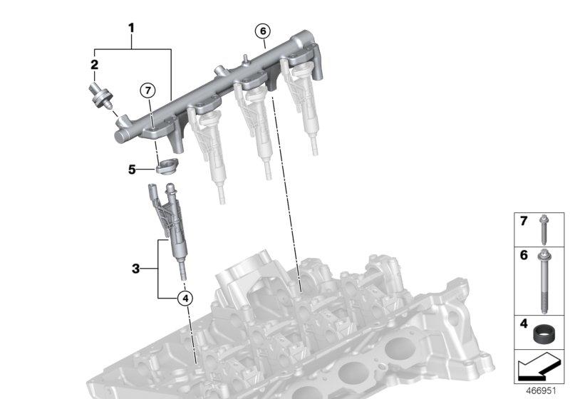 Hogedrukrail  /  injector