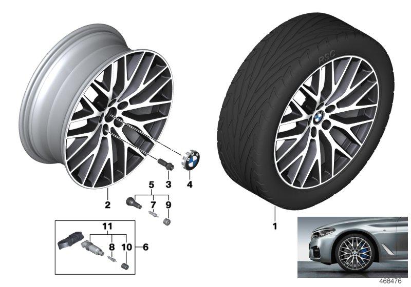 BMW LM wiel kruisspaak 636 - 20"