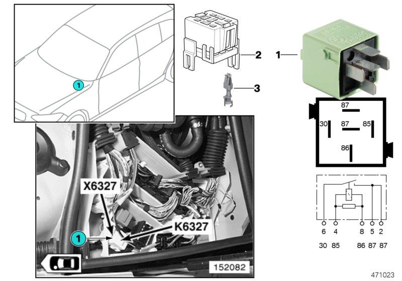 Relais verstuivers K6327