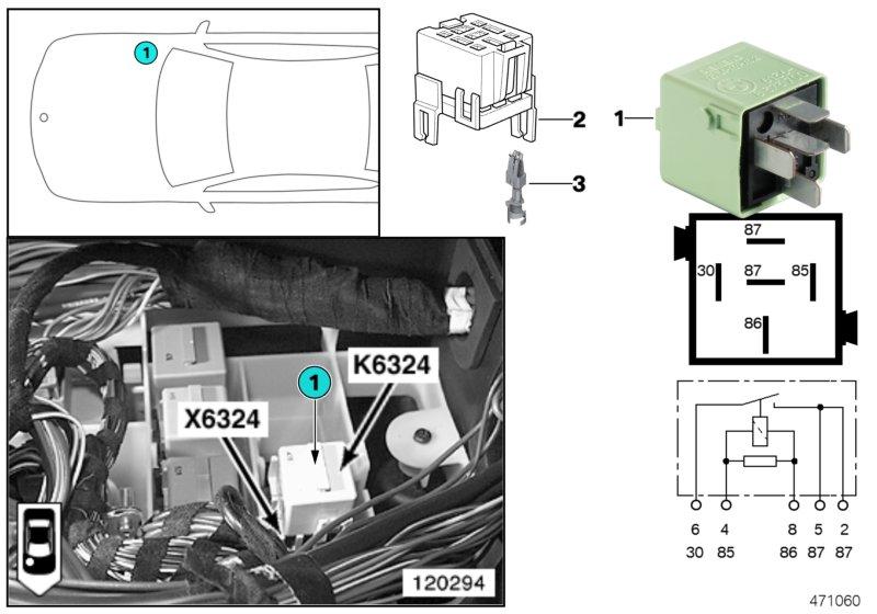 Relais startmotor K6324