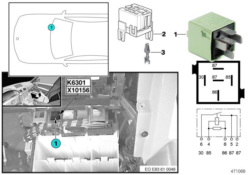 Relais brandstofpomp K6301