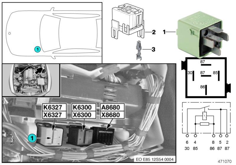 Relais verstuivers K6327