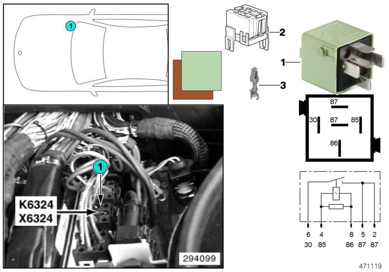 Relais startmotor K6324