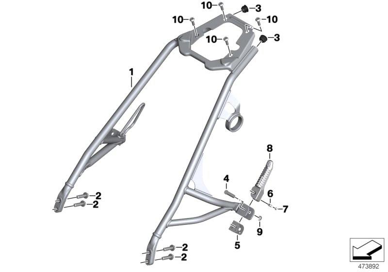 Frame duo-buddyseat