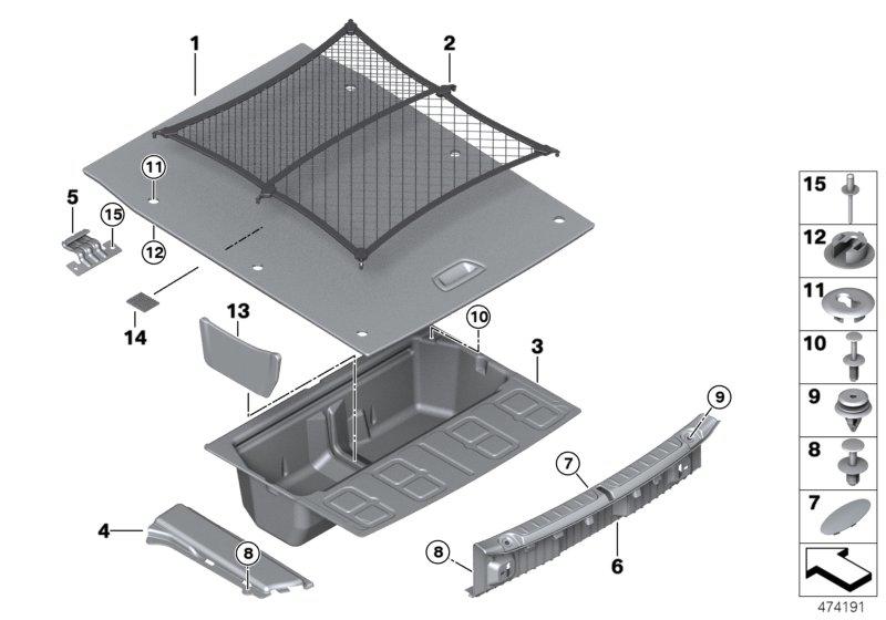 Bekleding bagageruimtebodem