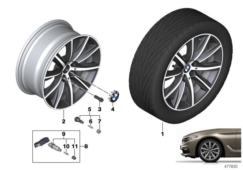 BMW lichtmet.velg V-spaak 684 - 18"